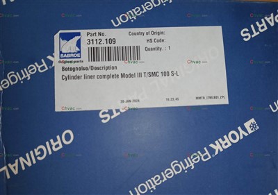 York Qism 3112.109 silindr liner yangi 2025 chvac